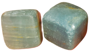 Lemurian Aquatine Calcite Cube