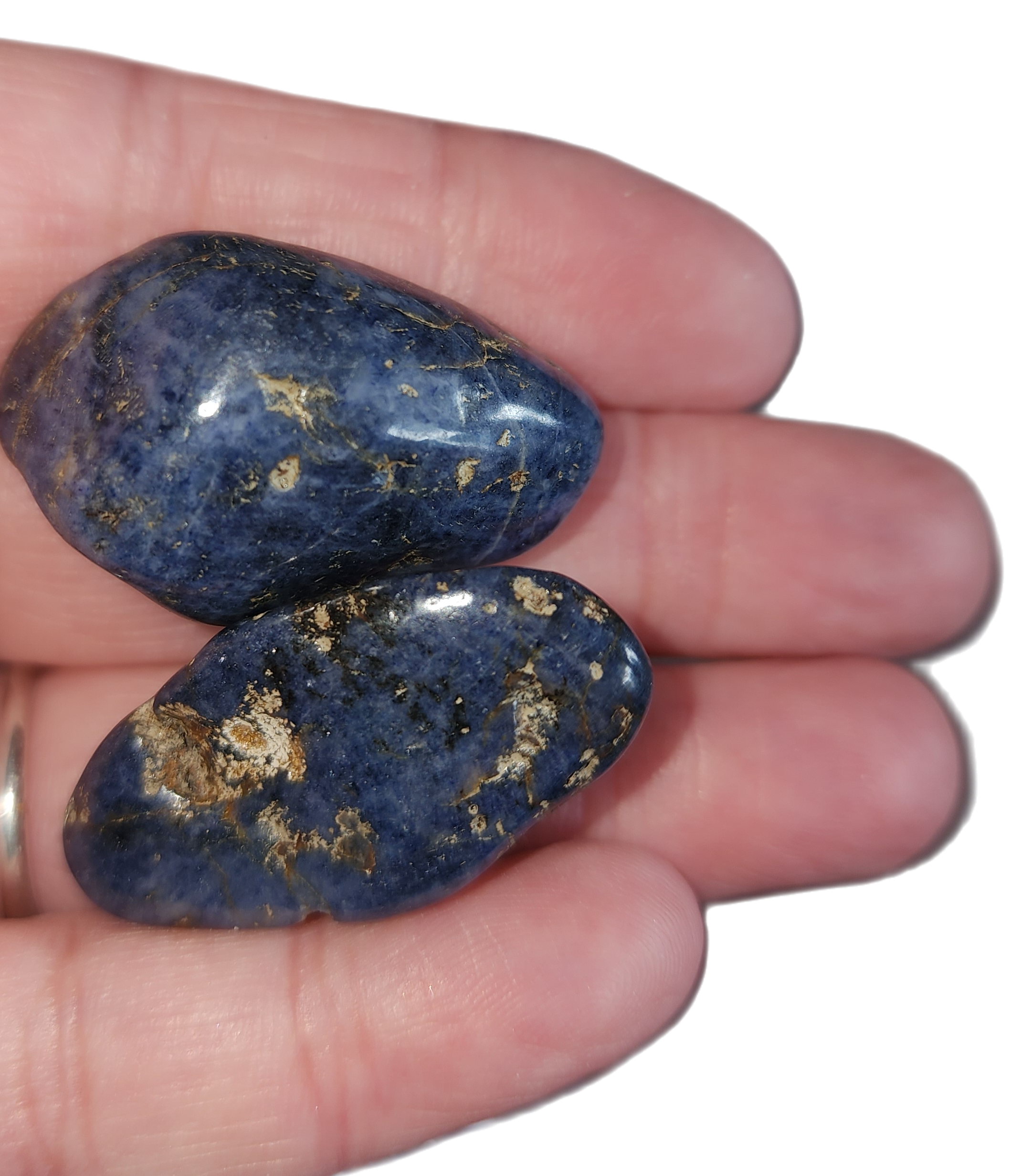 Natural Raw Blue Sapphire Tumbles. Beautiful Precious Gemstones!