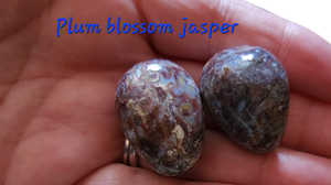 Stormy Stones! Natural Plum Blossom Jasper