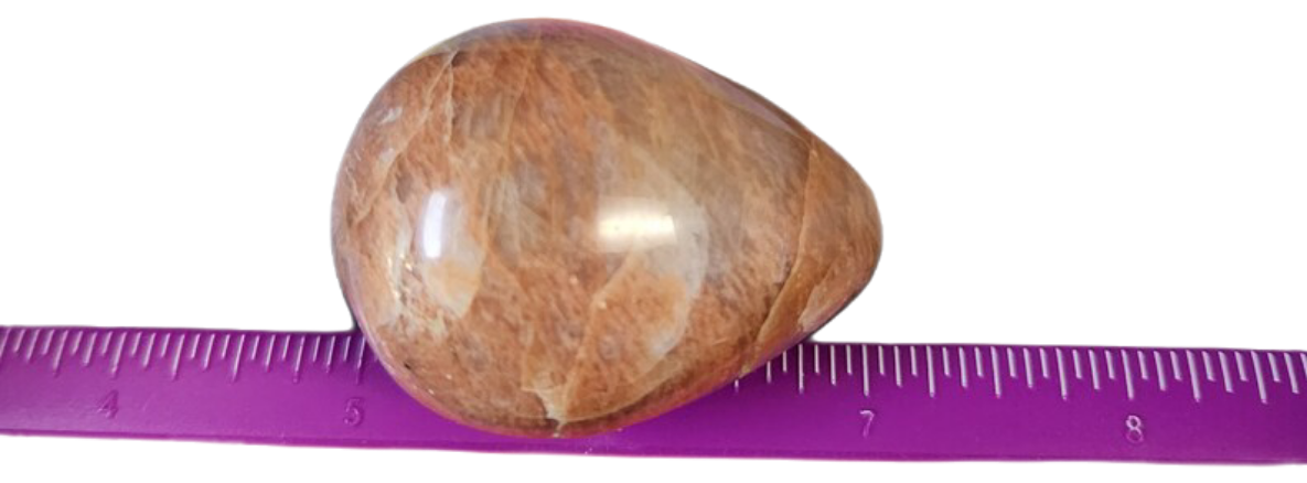 Beautiful Peach Moonstone Egg - Large