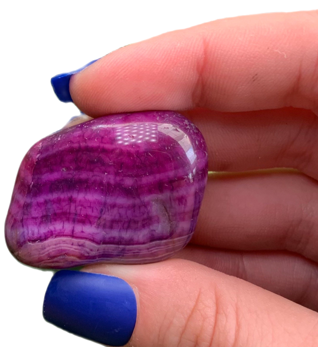 Mesmerizing Purple Agate Tumbled Crystal Stones