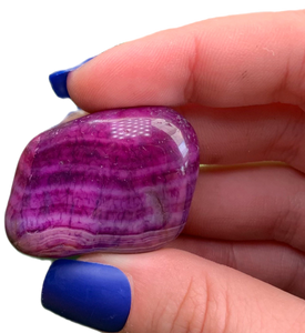 Mesmerizing Purple Agate Tumbled Crystal Stones
