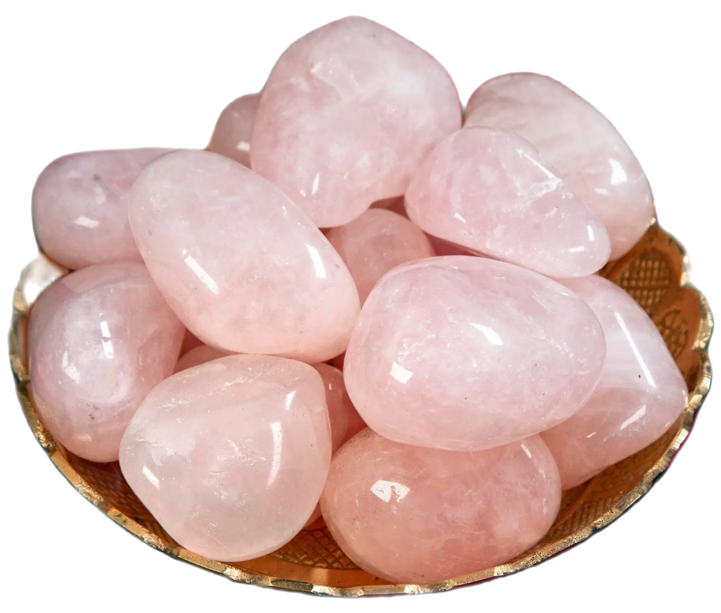 Rose Quartz Mini Palm Stones for Love and Healing