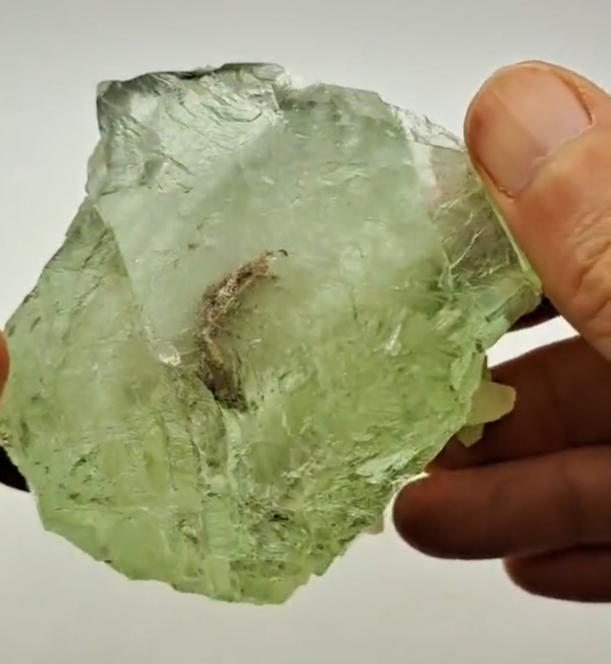 Lime Green Fluorite with Calcite - Spectacular Specimen!