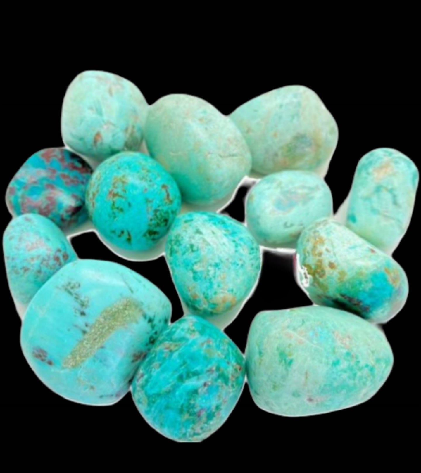 Turquoise Polished Tumbles from Peru!  Beautiful and Full of Wisdom!