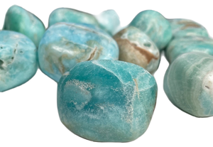 Blue Aragonite Tumbles - The Knowledge Stone. New Beginnings, Inspiration, Rejuvination