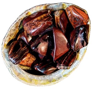 Beautiful Red Tiger's Eye Tumbled Stones