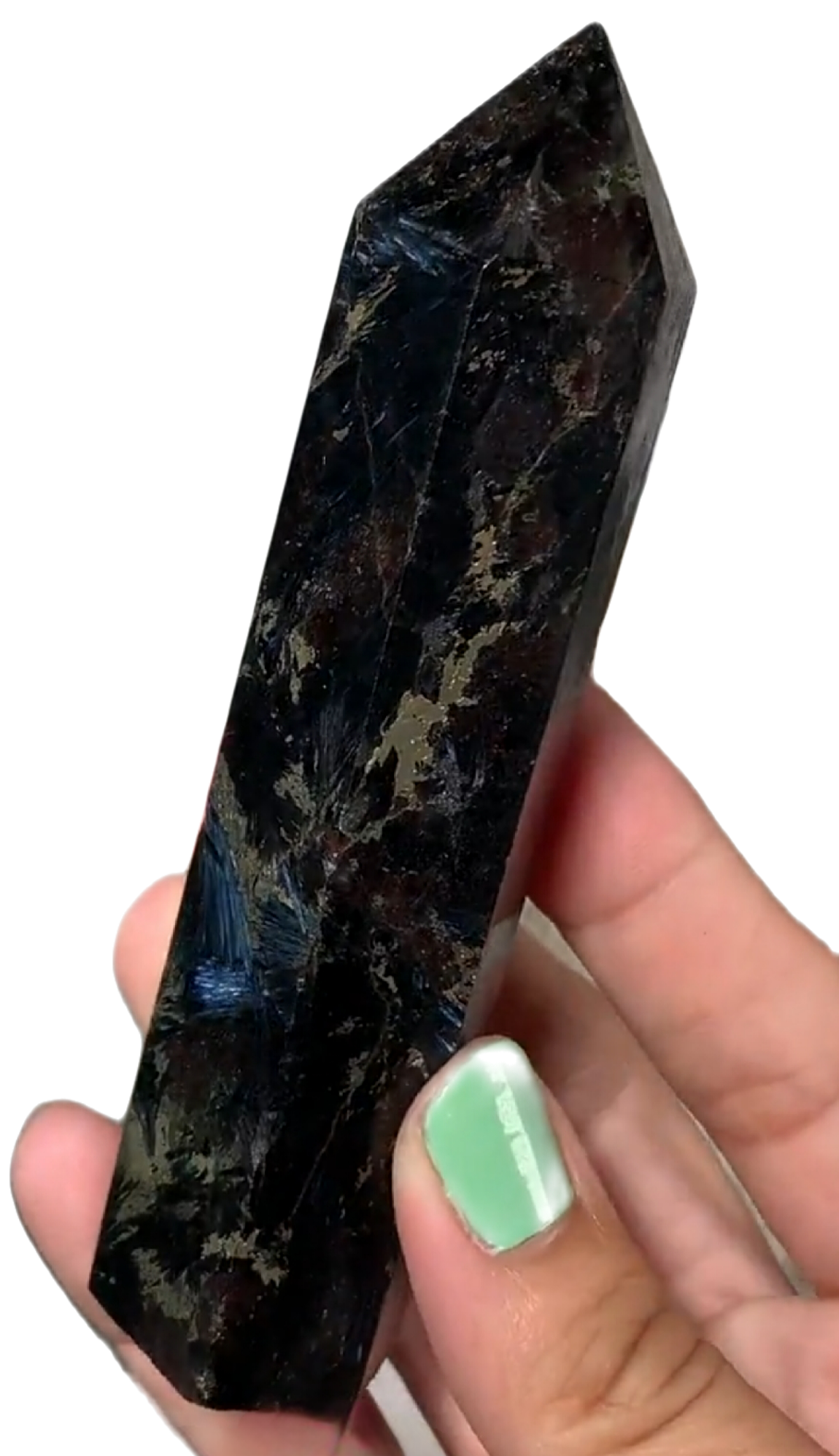 Arfvedsonite w/Astrophyllite, Eudialyte & Pyrite Crystal Towers - GORGEOUS! Healing & Manifestation Stone!