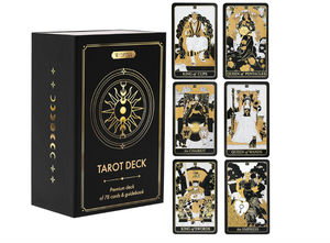 Golden Tarot Deck - Stormy's Pick! New Tarot Card Set Complete w/Book & Box