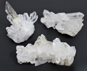 Energy- Riddled Clear Crystal Quartz Cluster for Manifestation, Meditation & More!