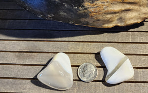 Natural Brazilian White Opal Tumbles! Conquer Fears, Connect w/Angels & More!