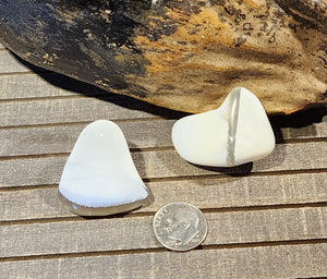 Natural Brazilian White Opal Tumbles! Conquer Fears, Connect w/Angels & More!