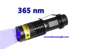 365nm OR 395nm UV LED Flashlight/ Lantern/ Torch - Check Your Rocks & Crystals!