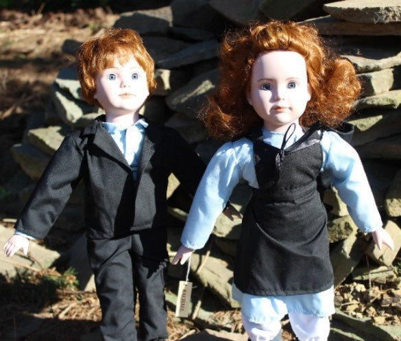 Horace & Eunice Amish Couple Spirited Dolls or Remote Bridging