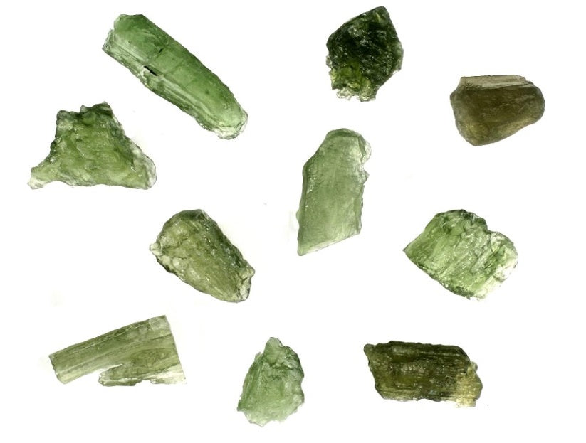 Amazing MOLDAVITE Crystal Specimens from Outer Space!