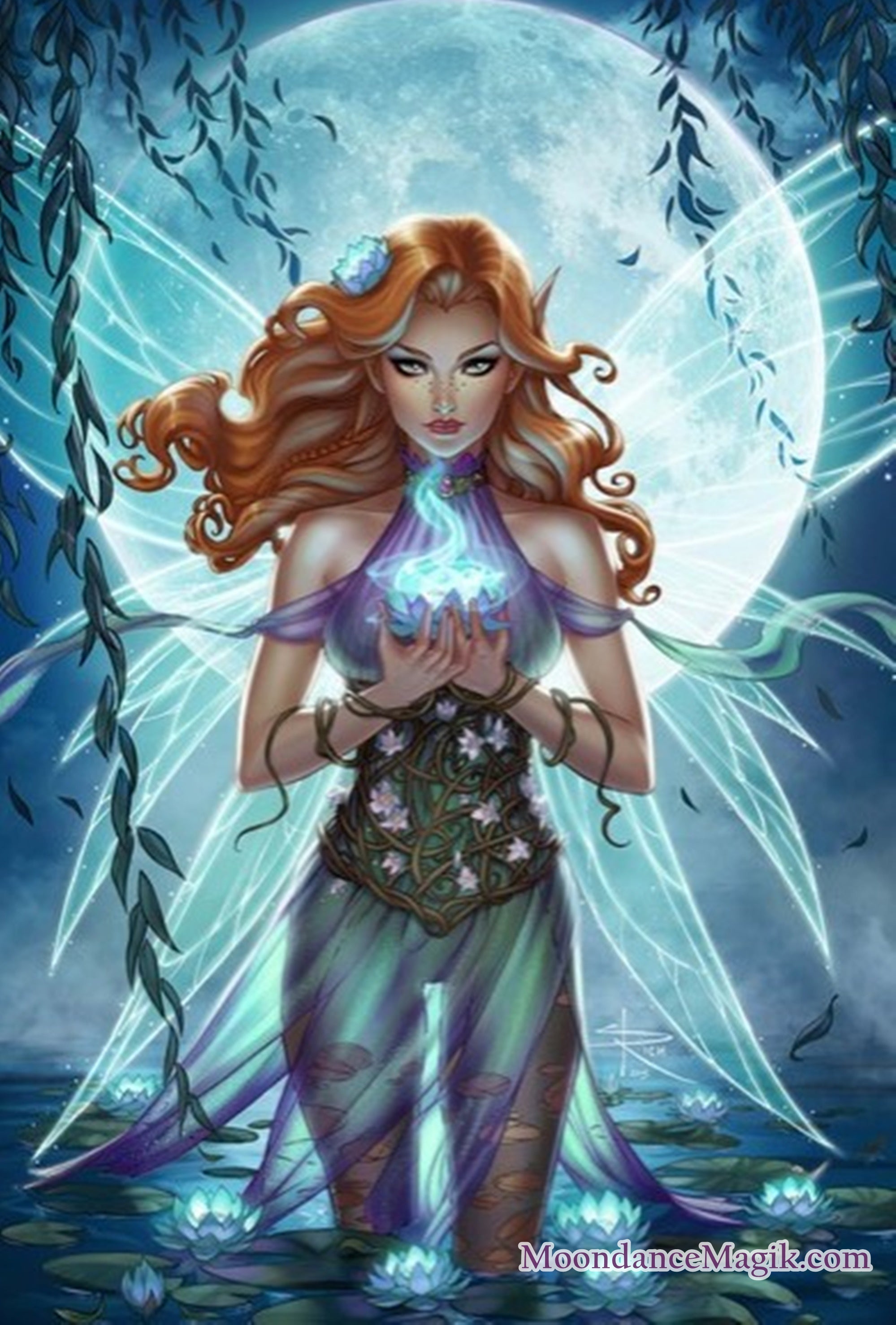 Nalina the Water Lily Fairy - Links You to Angels - Remote Bridging