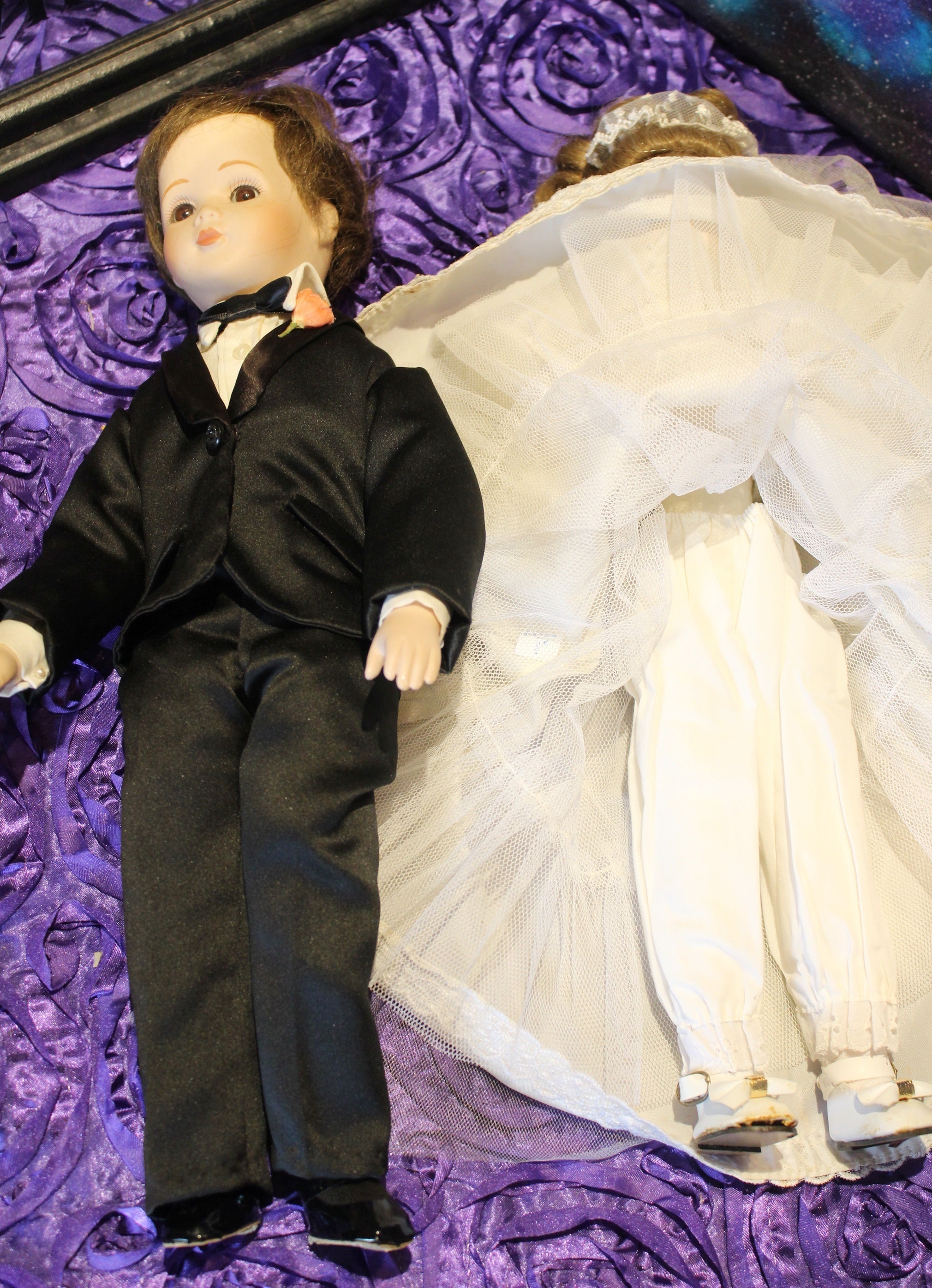 X - ADOPTED - X    Parker and Callie - Newlywed Couple Haunted Dolls