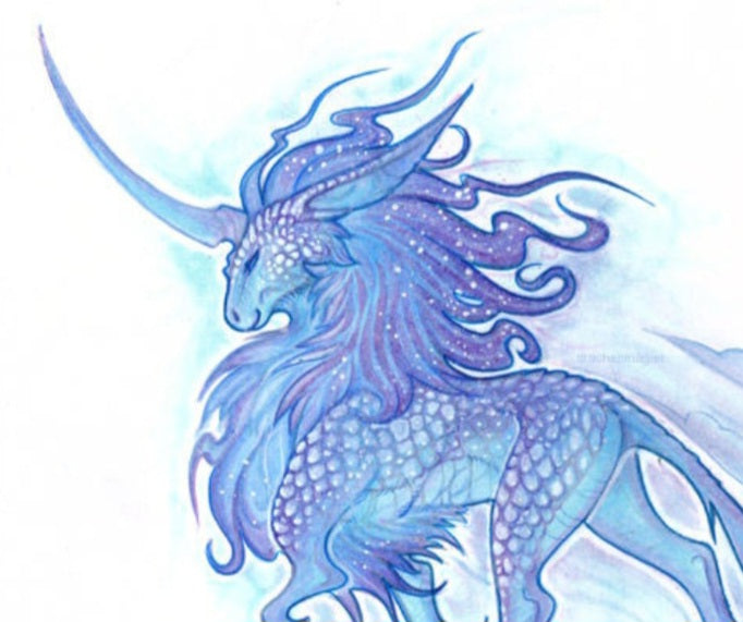 Hurricane, aka "Cane", the Dragocorn Spirit Remote Bridging - Luck Dragon Protector Unicorn
