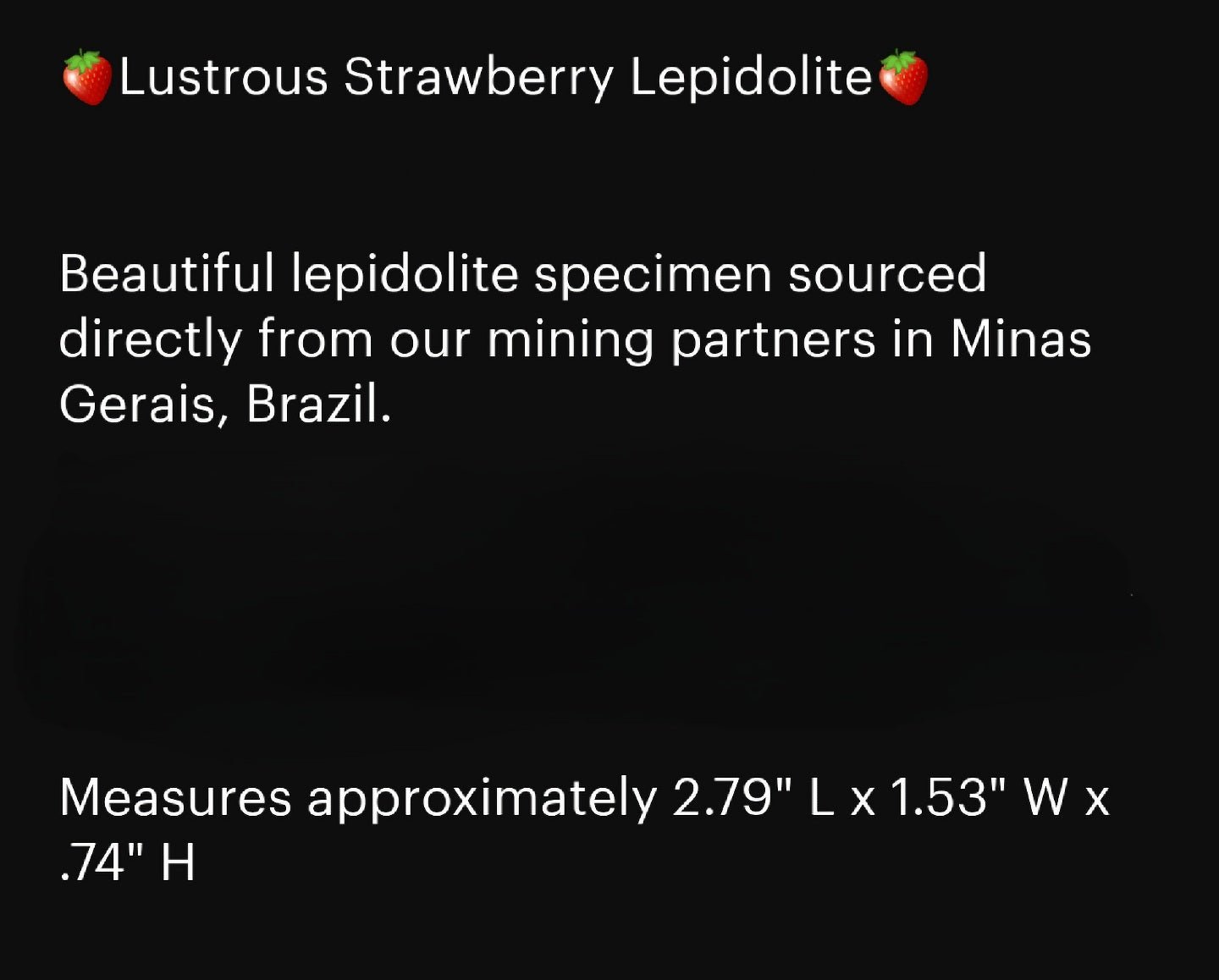 Lustrous Strawberry Lepidolite from Brazil