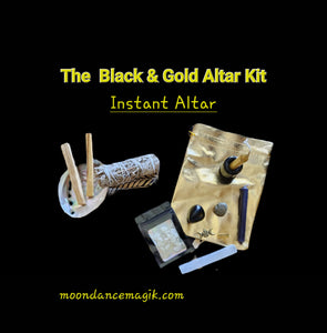 Black & Gold Travel Altar for Manifestation