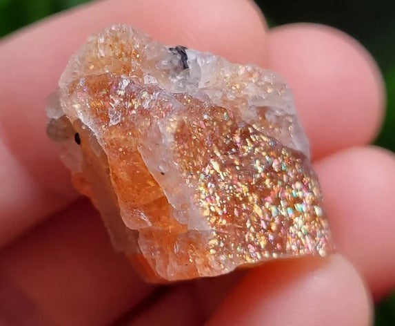 Amazing Raw Rainbow Sunstone Crystal