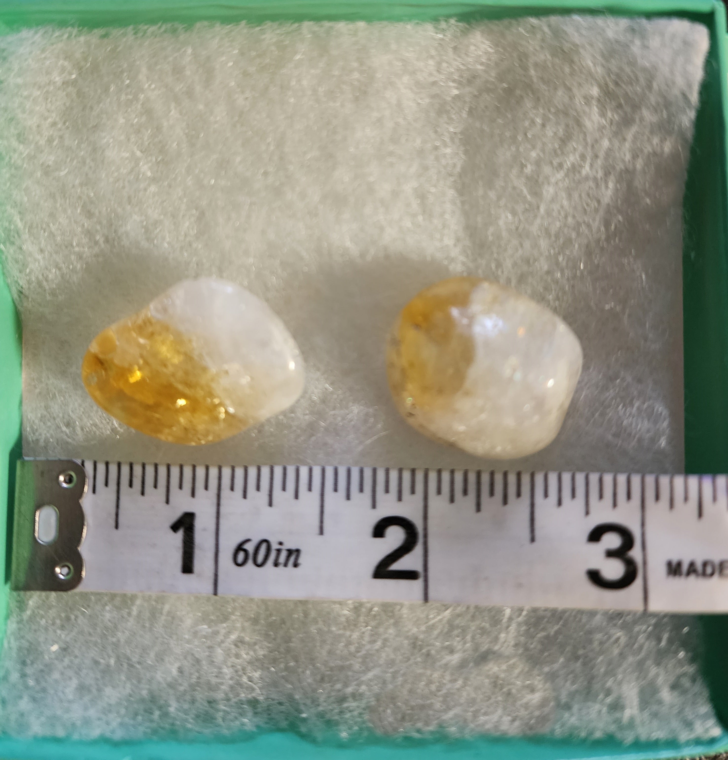 Citrine Polished Tumbles - The Wealth Generator Crystal! Avg 1 Inch, 8-12 Grams