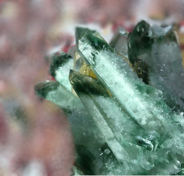 Phantom (Green Ghost) Crystal with or without Lemon Quartz