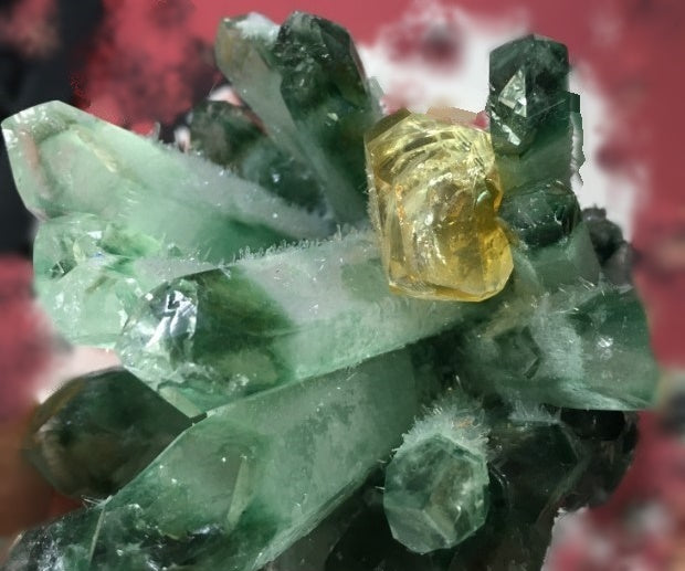 Phantom (Green Ghost) Crystal with or without Lemon Quartz