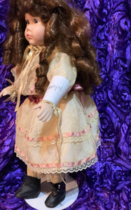Karen - Spirited Haunted Porcelain Doll - Finds Things, Puts Images in Your Mind