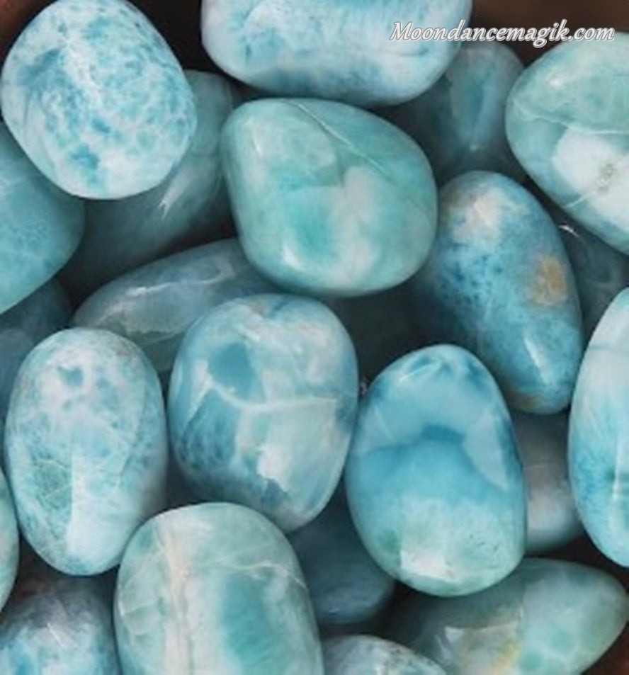 Beautiful Larimar Tumbles! The Goddess Connection Crystal